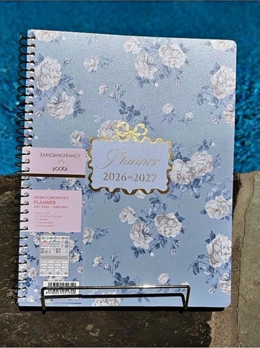 LoveShackFancy 2026–2027 PlannerFloral Blue Planner NWT